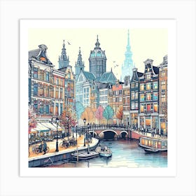 Amsterdam Art Print