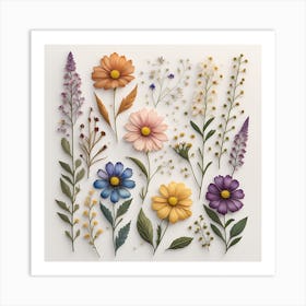 Pastel Blooms Art Print