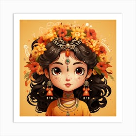 cute little girl Art Print