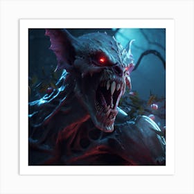 Demon In The Forest Art Print