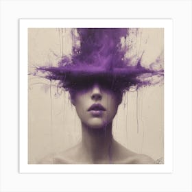 Purple Hat 1 Art Print