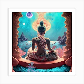 Siren Buddha #18 Art Print