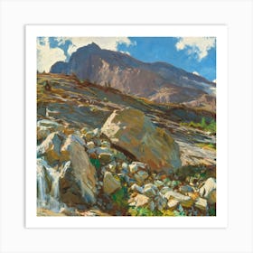 Stream In The Mountains 2 Art Print