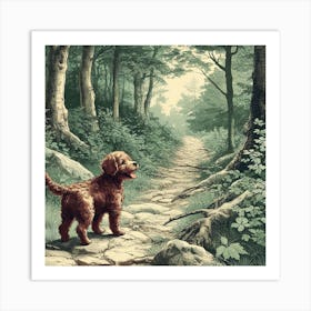 Puppy Scenes 1 Art Print