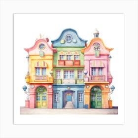 Colorful House Art Print