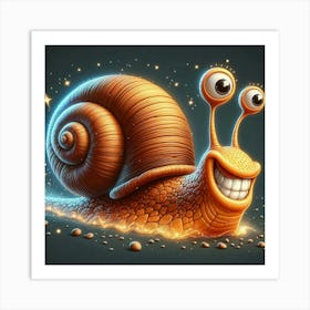 Snail With Eyes 1 Art Print