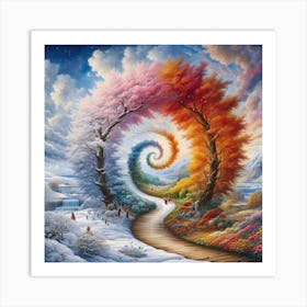 Spiral Path Art Print