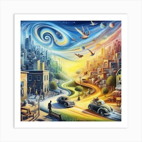 Cityscape 3 Art Print