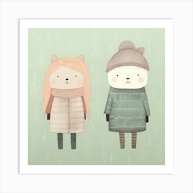 Two Bears Art Print