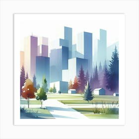 Cityscape 33 Art Print