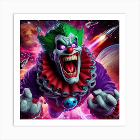 Joker In Space Art Print