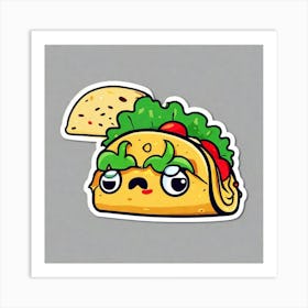 Taco Sticker 10 Art Print