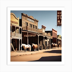 Old West Town 20 Art Print