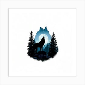 Howling Wolf 3 Art Print