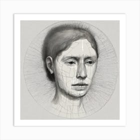 Portrait Of A Woman 9 Art Print