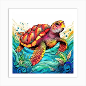 Sea Turtle 7 Art Print