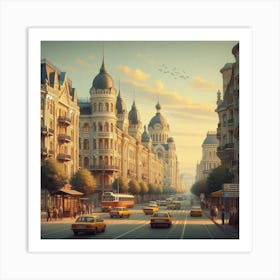 Russian City Art Print