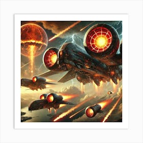 A Sci Fi Depiction Of Ignis Leviathans Art Print