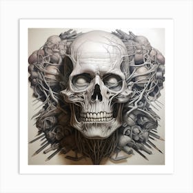 Skull Skull Skull Skull Skull Skull Skull Skull Skull Skull Art Print