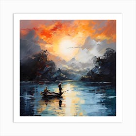 Tranquil Brushstrokes Art Print