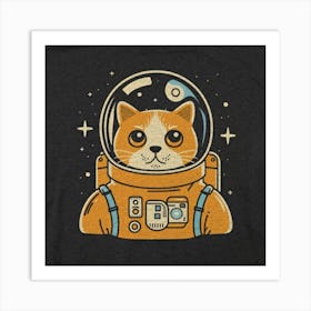 Astronaut Cat 1 Art Print