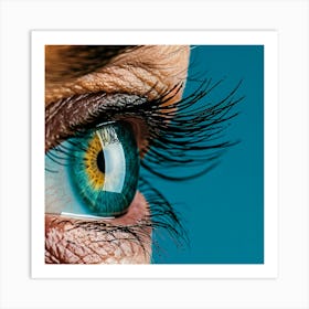 Close Up Of A Woman'S Eye 2 Art Print