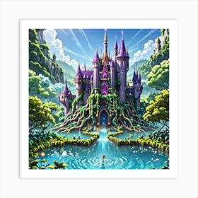 Castle In The Forest Art Print