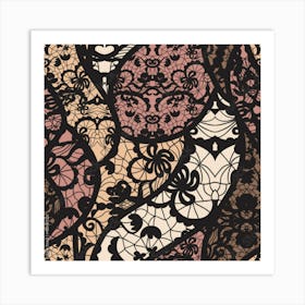 Lace Pattern Art Print