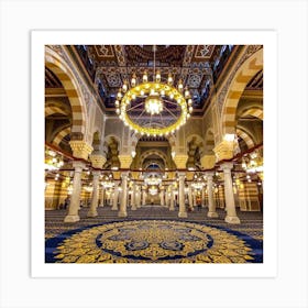 Interior Of A Mosque 5 Art Print