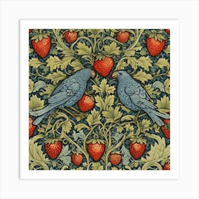 William Morris, Strawberry Thief 1 Art Print