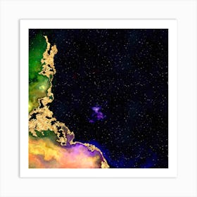 100 Nebulas in Space with Stars Abstract n.104 Art Print
