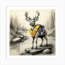 Deer! 69 Art Print