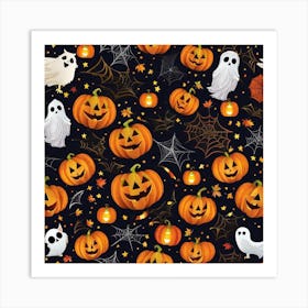 Halloween Pumpkins 13 Art Print