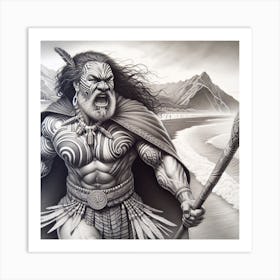 Artiphoria Mythological Maori C (3) Art Print