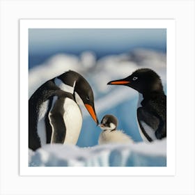 Antarctic Penguins 23 Art Print