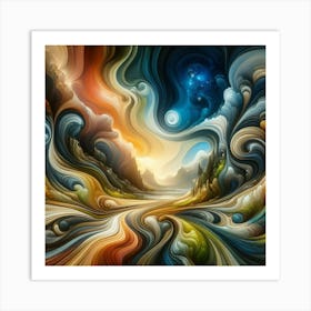 Abstract Painting 4 Art Print