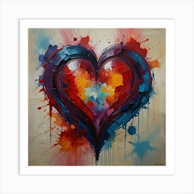 Heart Painting Art Print