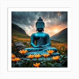 Buddha Statue Art Print