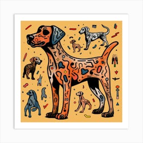 Dalmatian Dog Art Print