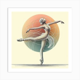 A delicate ballerina 3 Art Print