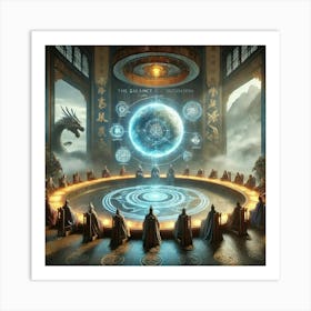 A Dramatic Scene Showcasing The Purpose Of The Cou Art Print