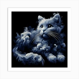 Cat In The Clouds 1 Art Print