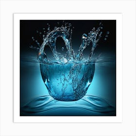 Water Splash 1 Art Print