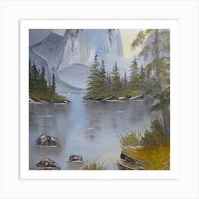 Yosemite Lake Art Print