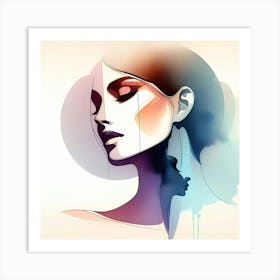 Portrait Of A Woman 16 Art Print