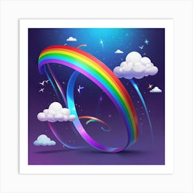 Rainbow In The Sky 5 Art Print