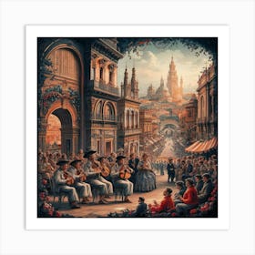 An Exquisite Illustration Of The Palermo Art Depic Xkzt Qq3rw Siun D2a5pa Fpq05 2sgksumeakfkp A Art Print