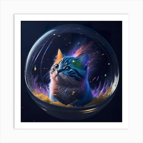 Cat Galaxy (88) 1 Art Print