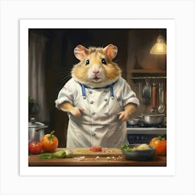 Chef Hamster 10 Art Print