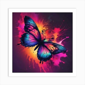 Butterfly Painting 237 Art Print